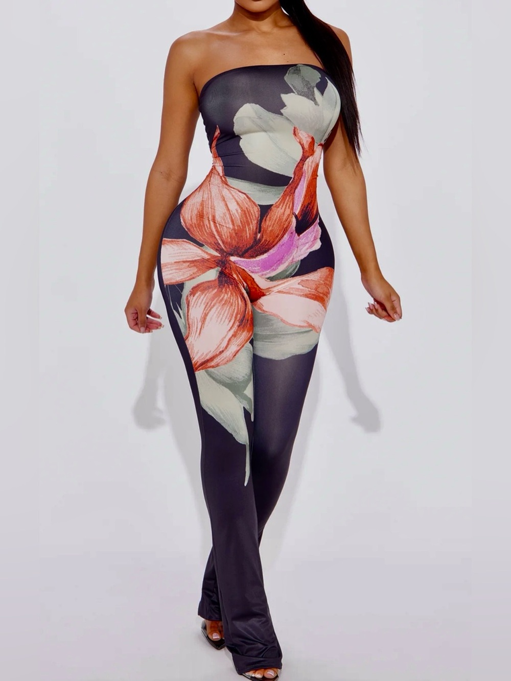 Fashion Nova Flower Jumpsuit - Picture 6 of 7